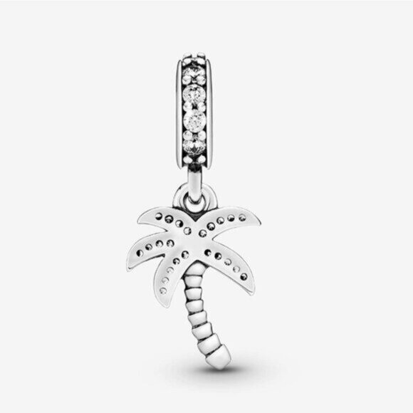 Pandora Jewelry - Pandora Sparkling Palm Tree Dangle Charm Sterling Silver